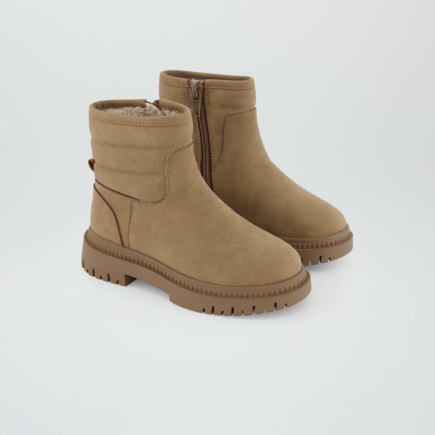 Boots semelle crant marron