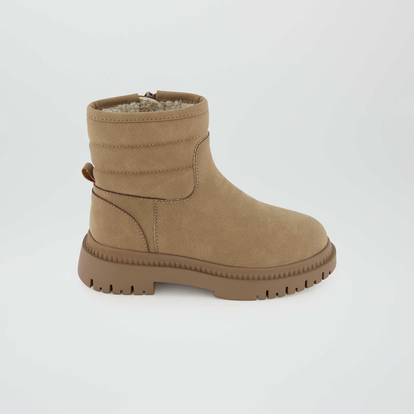 Boots semelle crant marron