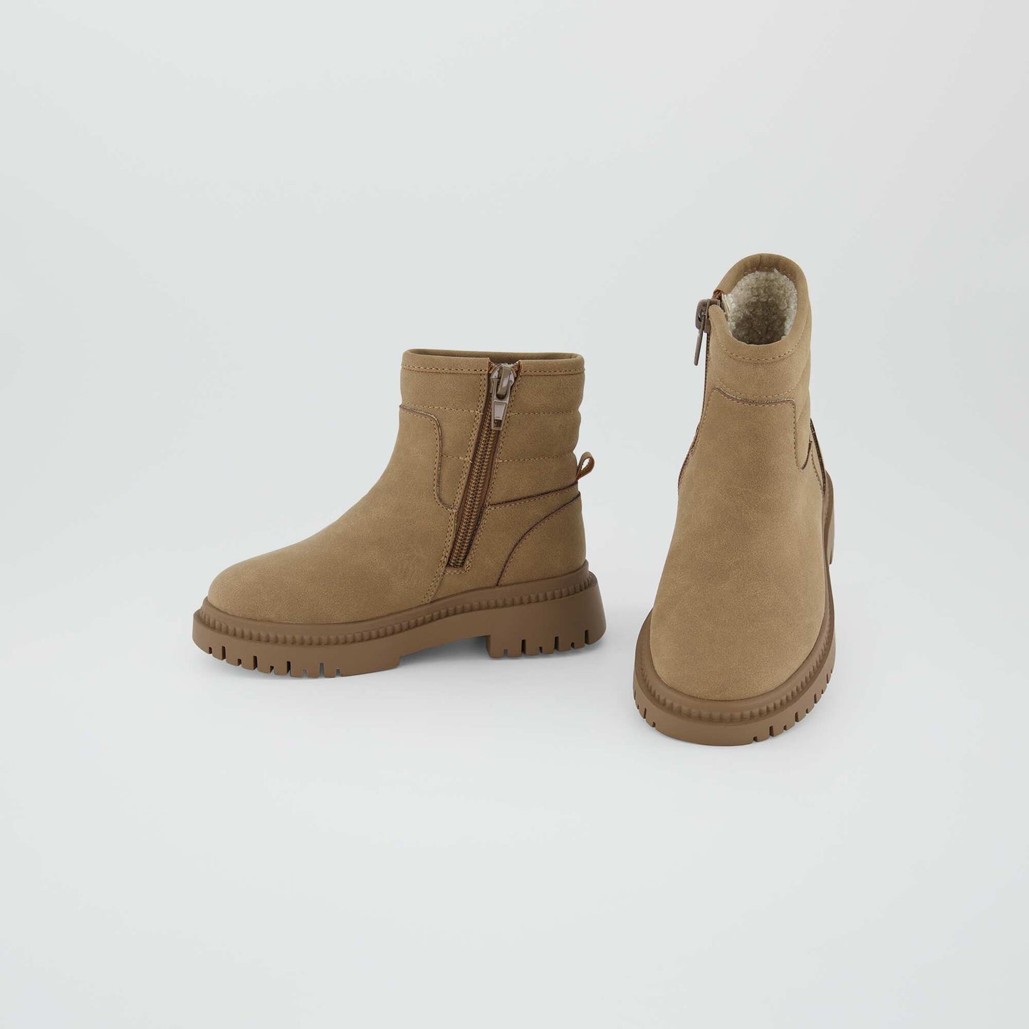 Boots semelle crant marron