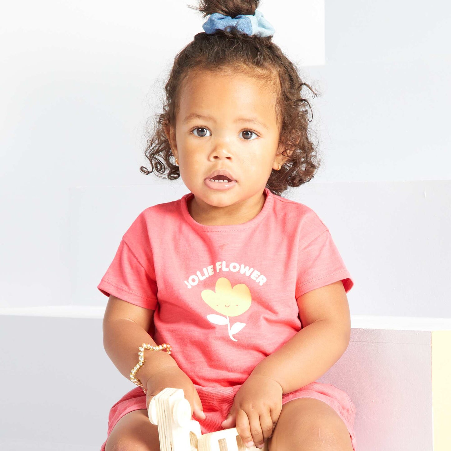 T-shirt avec imprim Rose