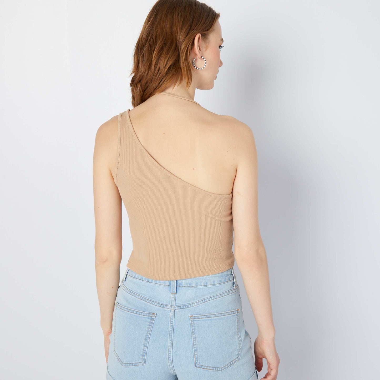 D bardeur bretelles asym triques Beige