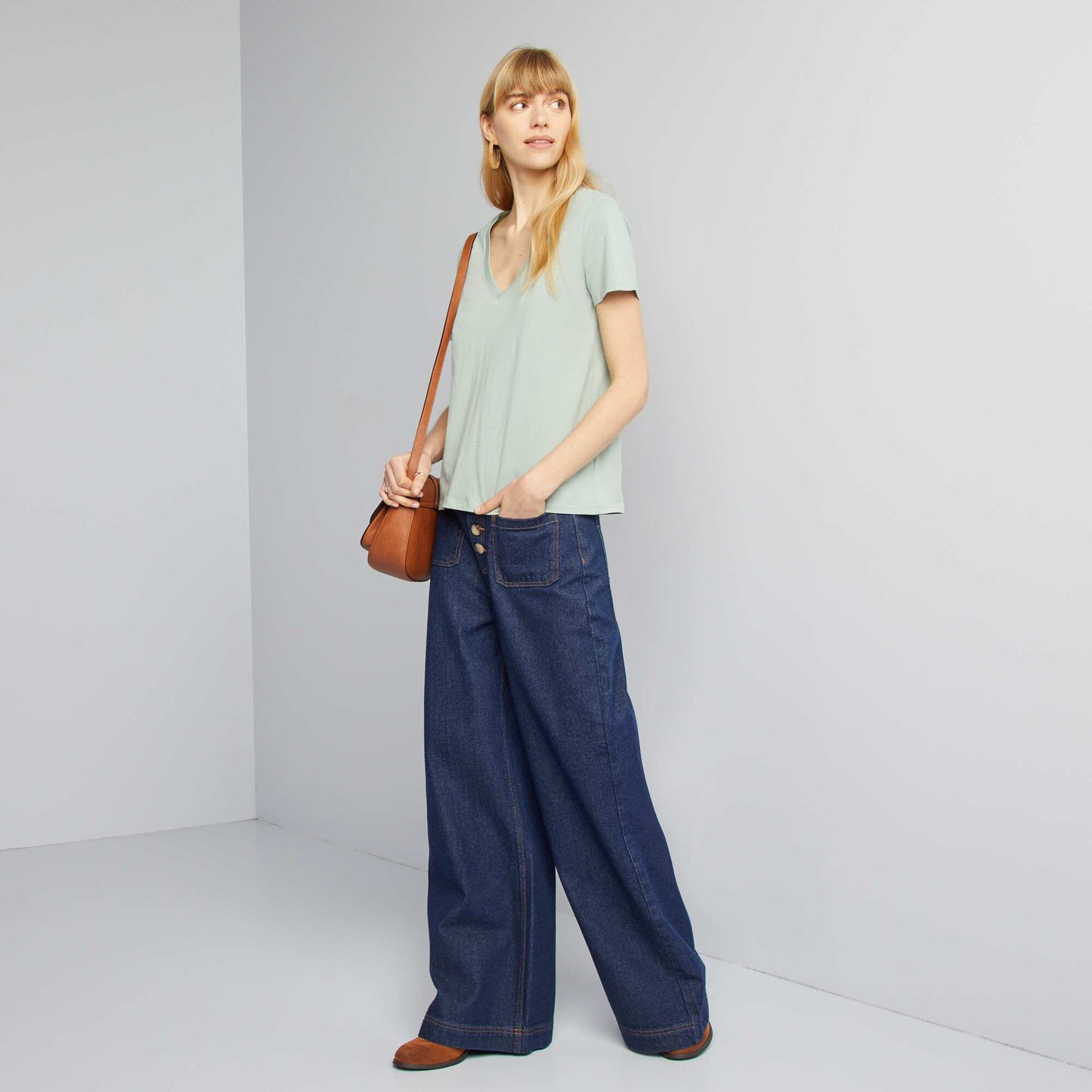 T-shirt basique VERT JADE