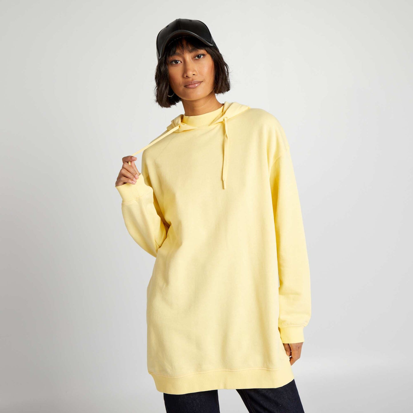 Sweat l ger capuche Jaune