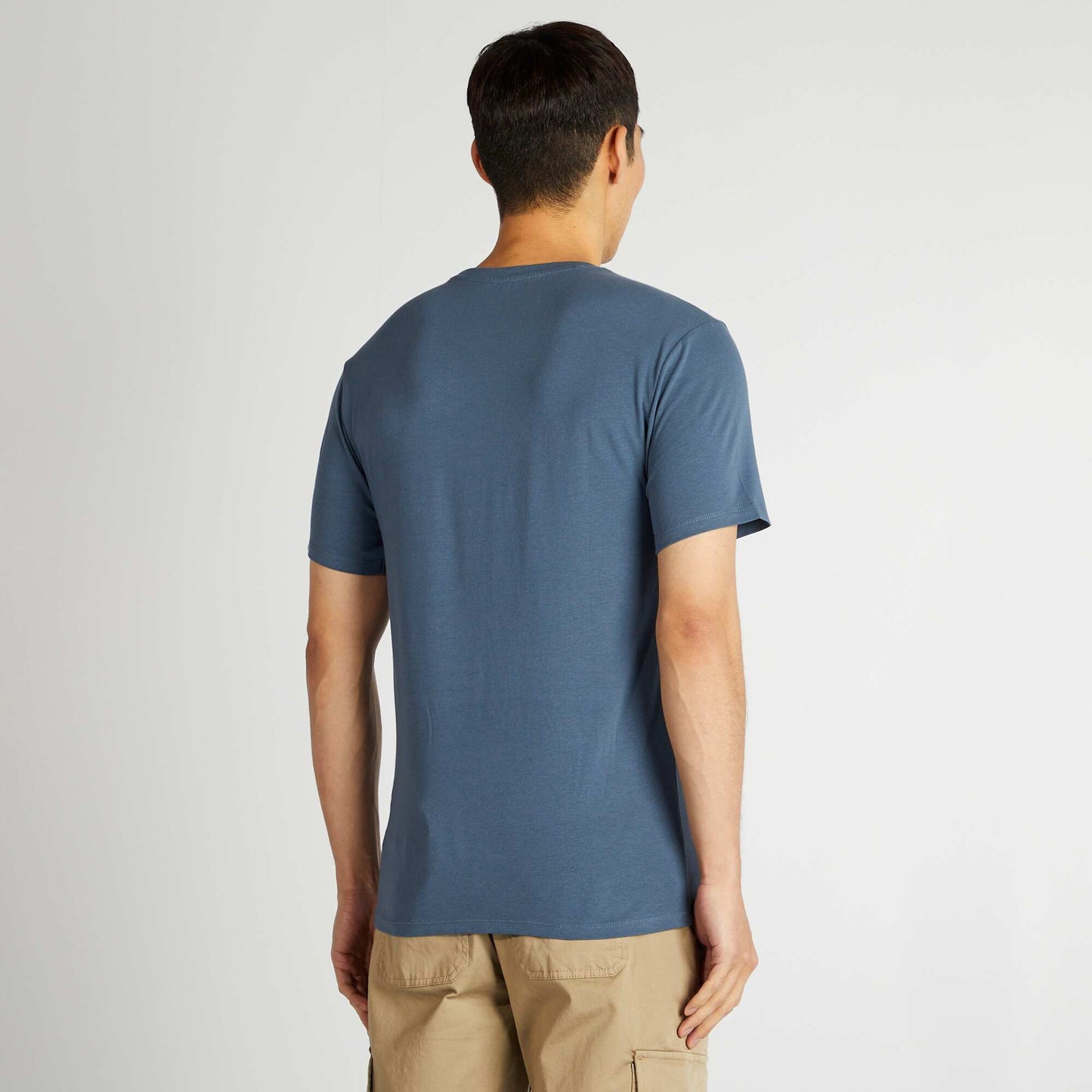 Tee-shirt uni - Muscle fit Bleu