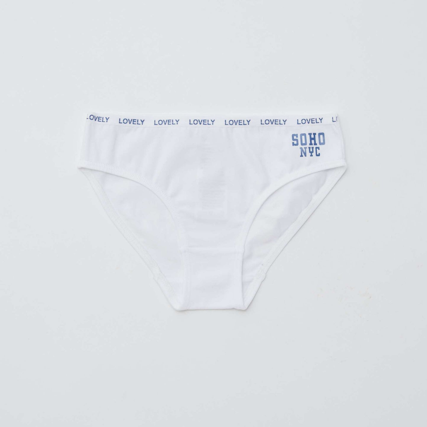 Lot de 4 culottes imprimées BLANC