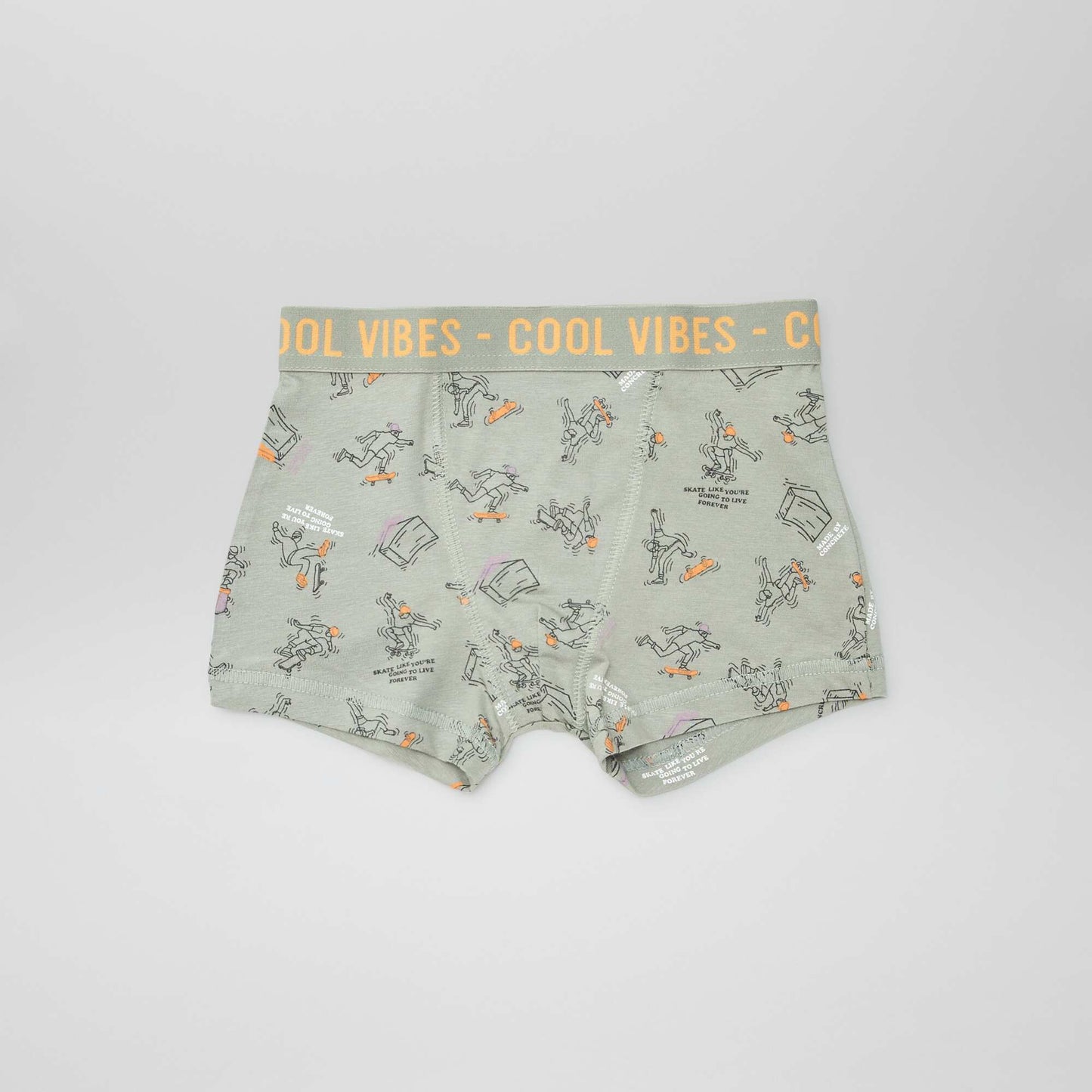 Lot de 3 boxers stretch VIOLET/VERT