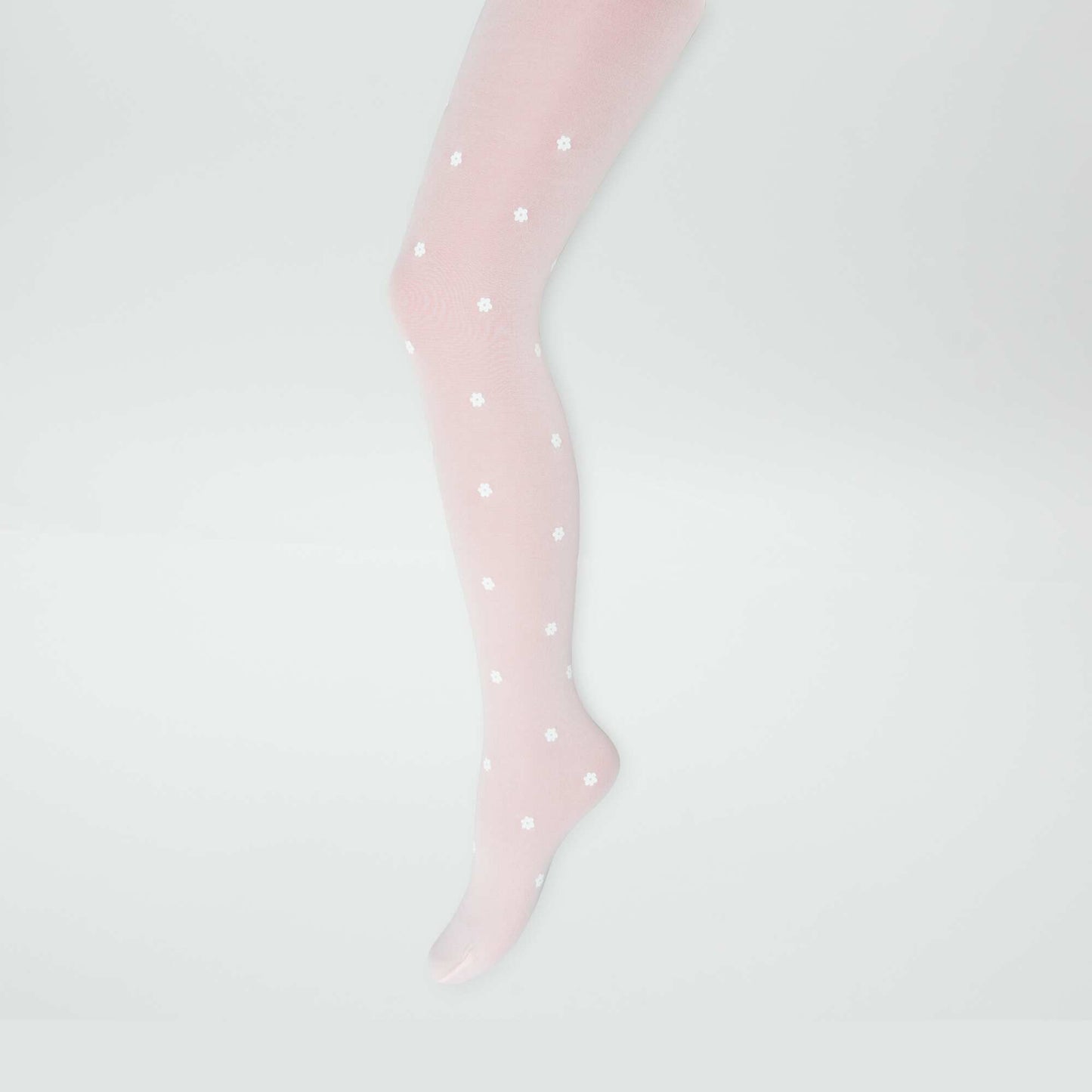 Lot de 2 collants légers fantaisie BLANC