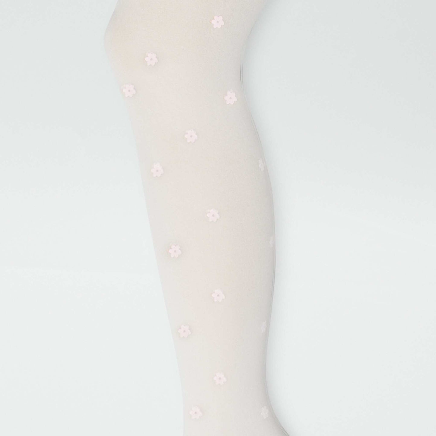 Lot de 2 collants légers fantaisie BLANC