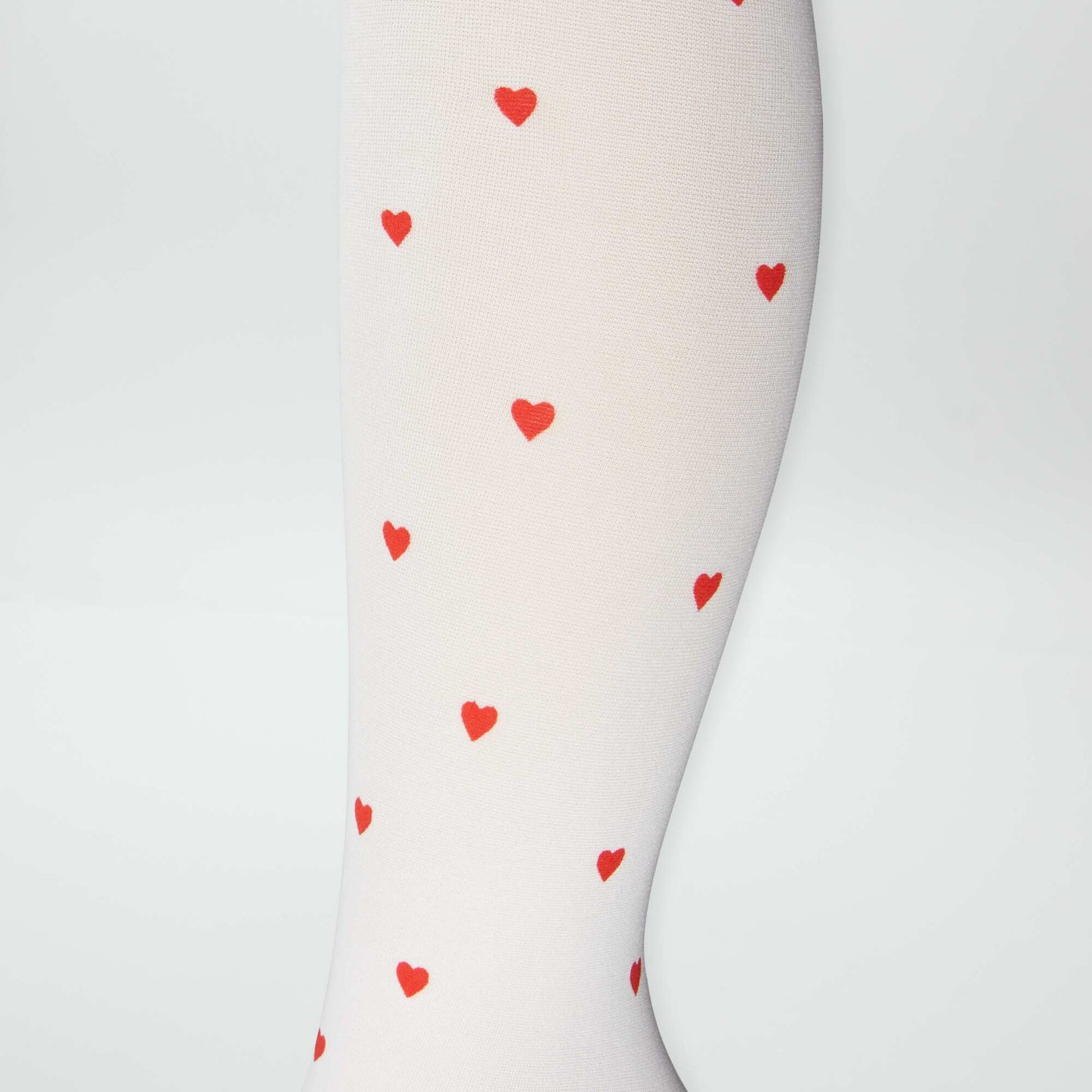 Lot de 2 collants légers fantaisie Blanc/rouge/noir