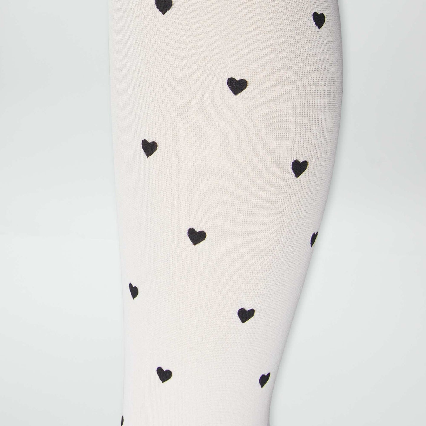 Lot de 2 collants légers fantaisie Blanc/rouge/noir
