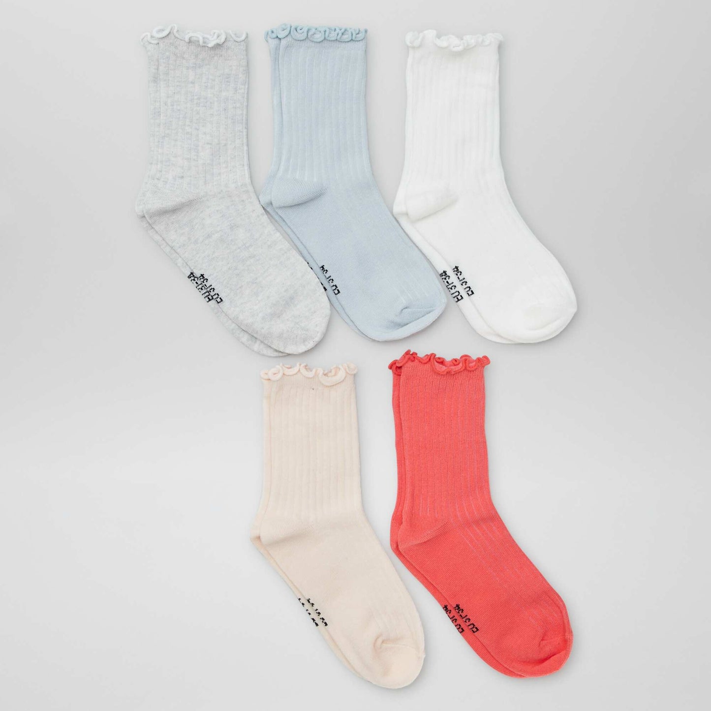Lot de 5 paires de chaussettes ROSE