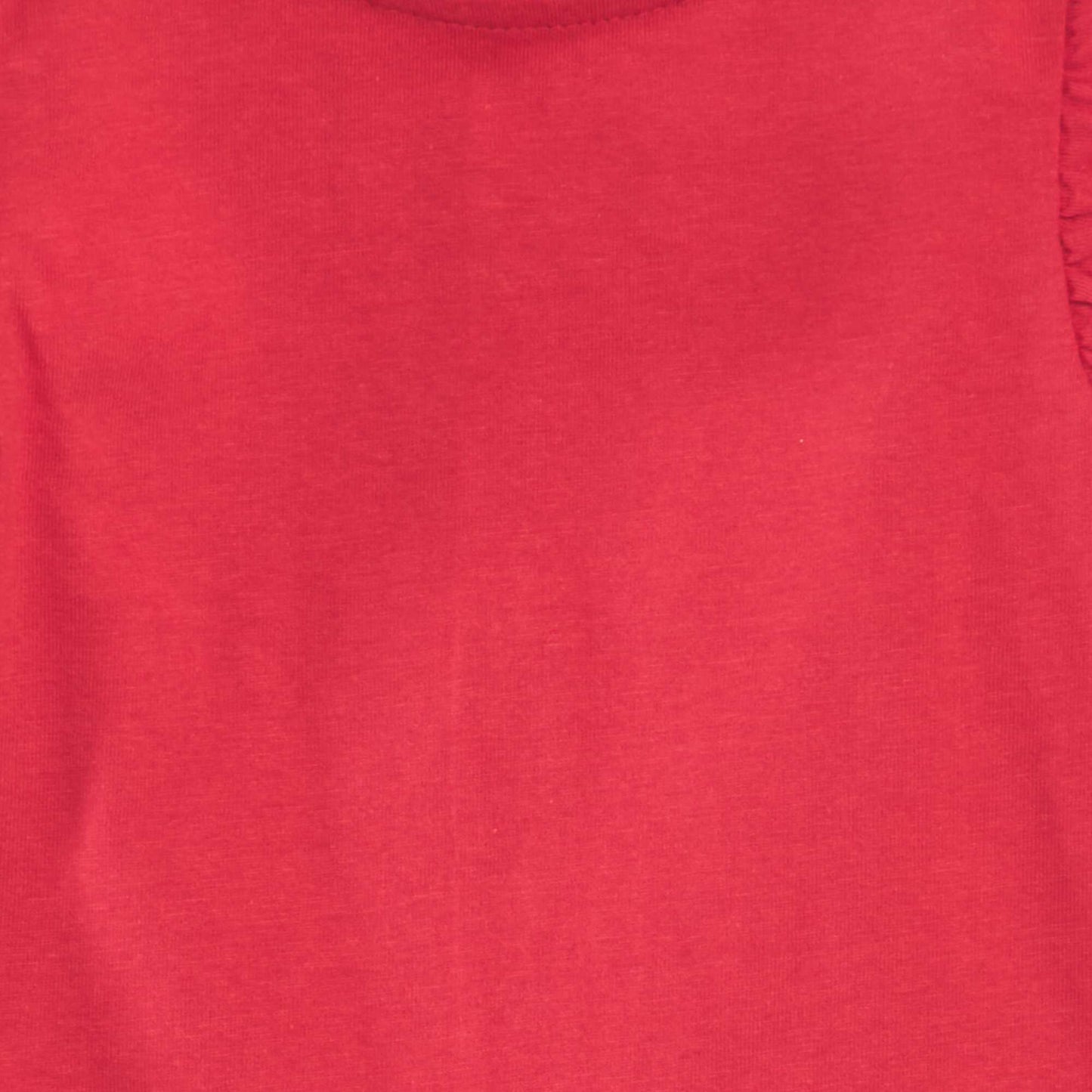 T-shirt volants Rouge