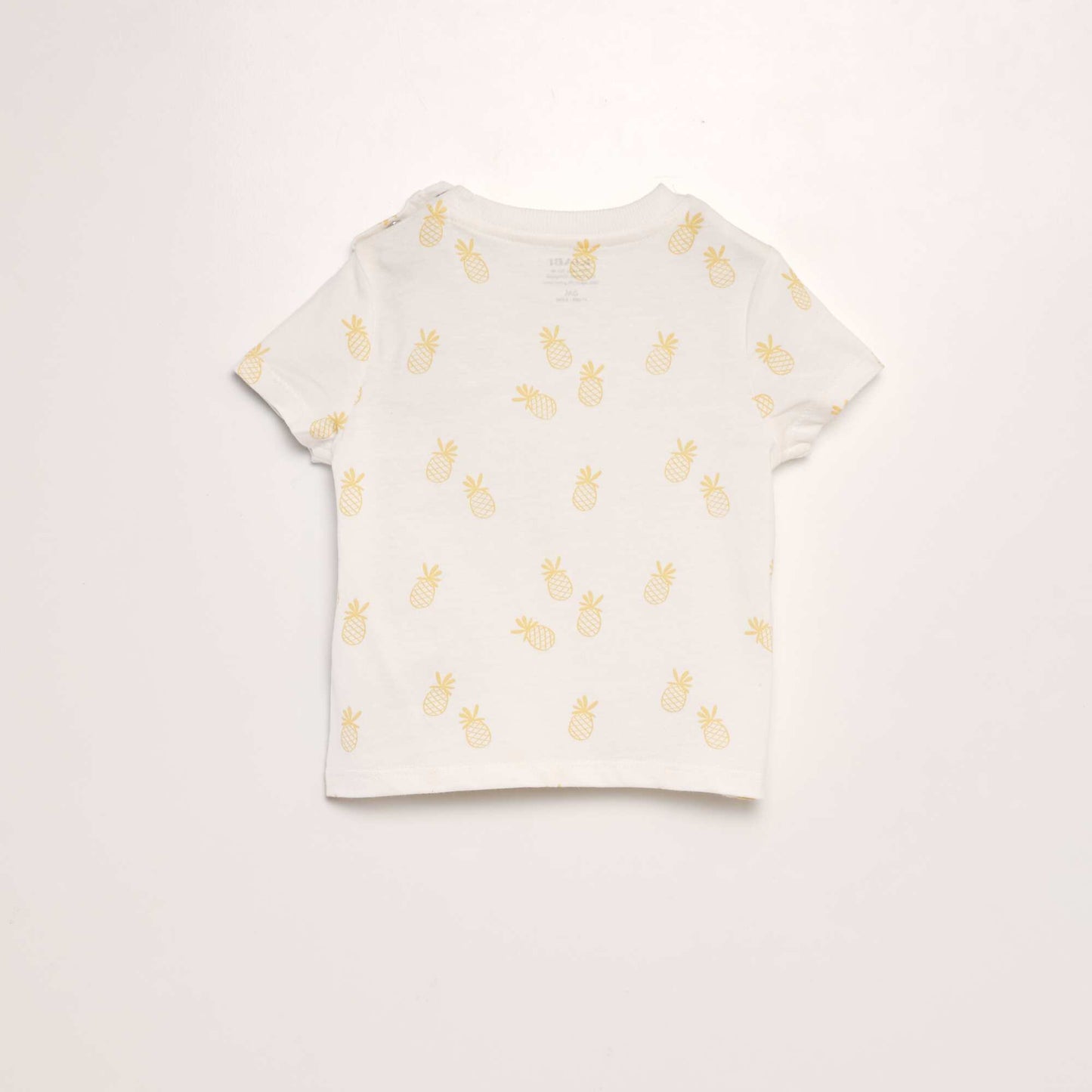 T-shirt imprim poche Blanc pine