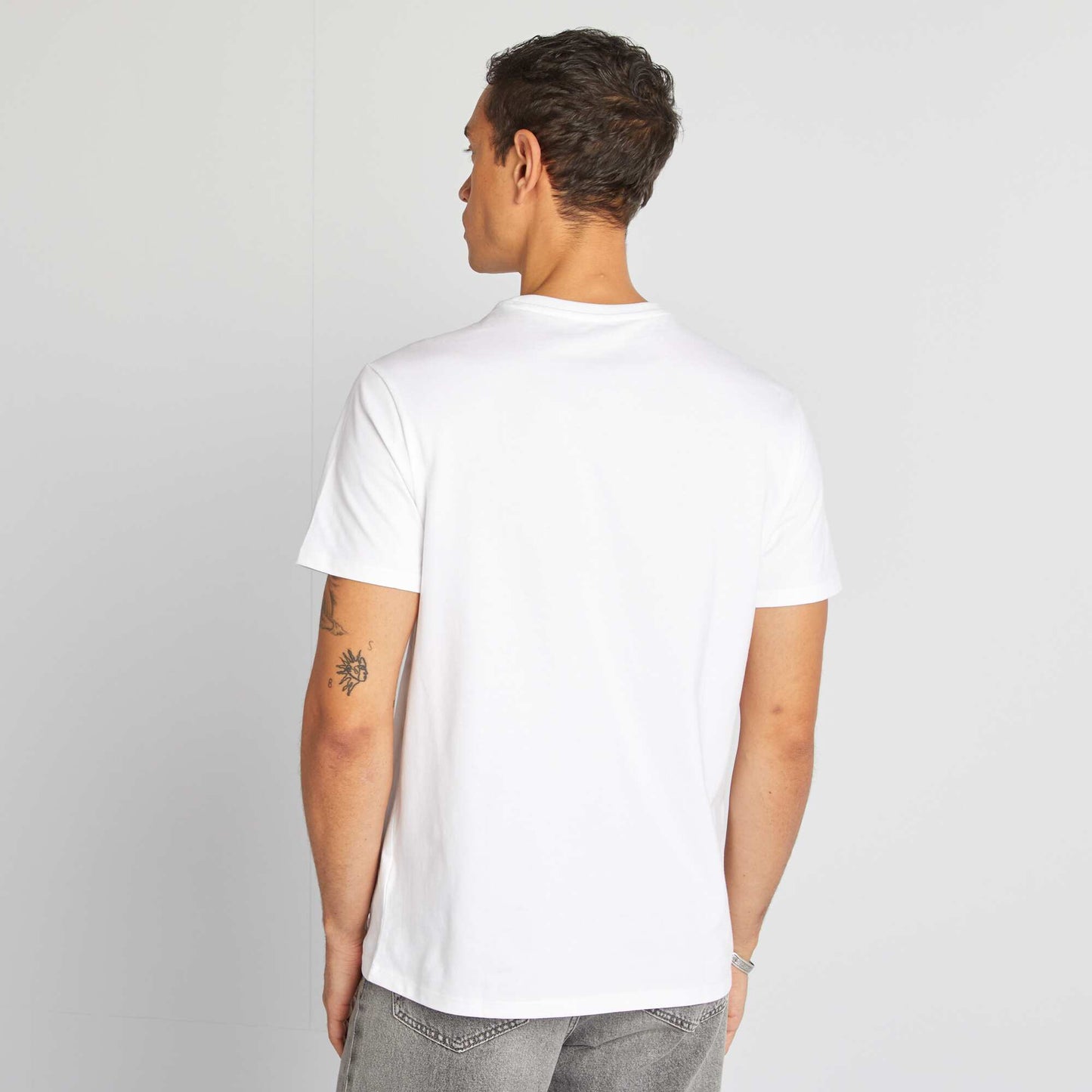 T-shirt à col rond en coton - Tough Cotton™ blanc