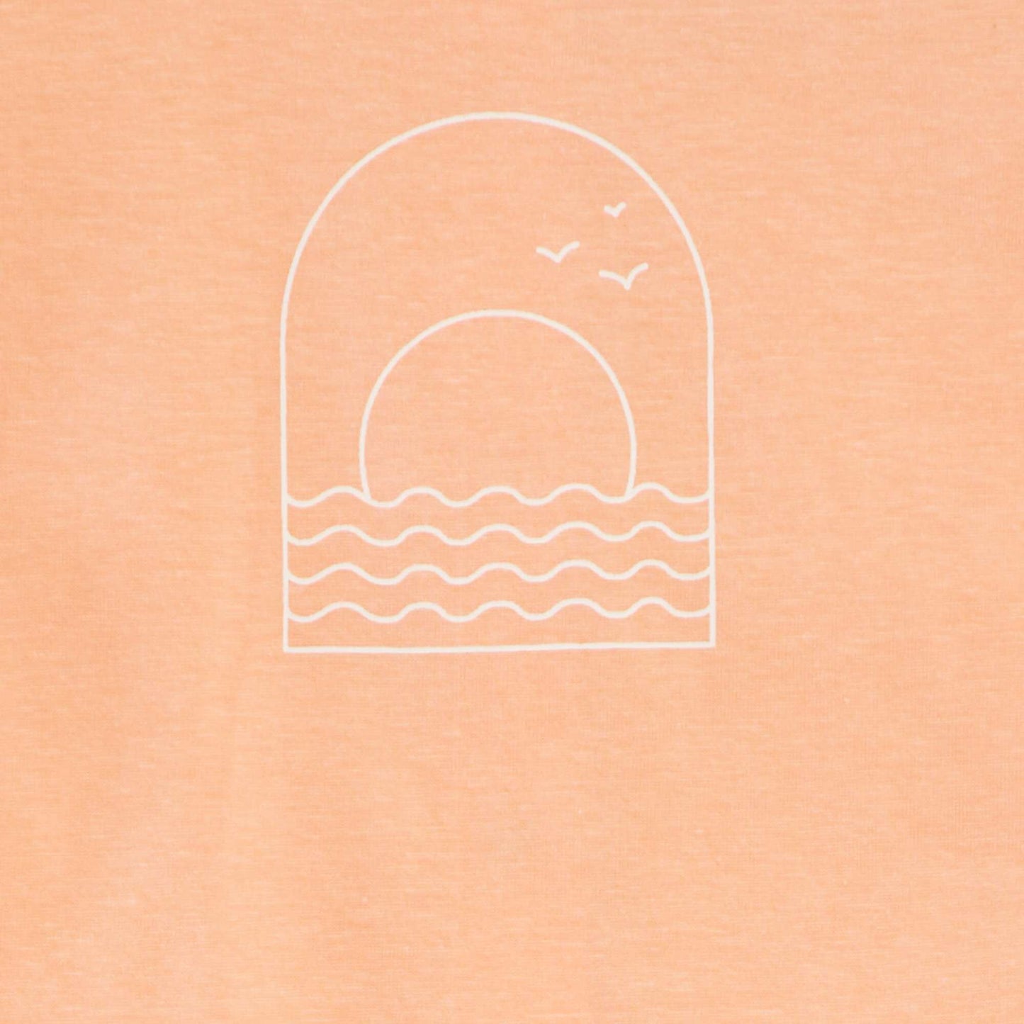 Tee-shirt imprim plage Orange