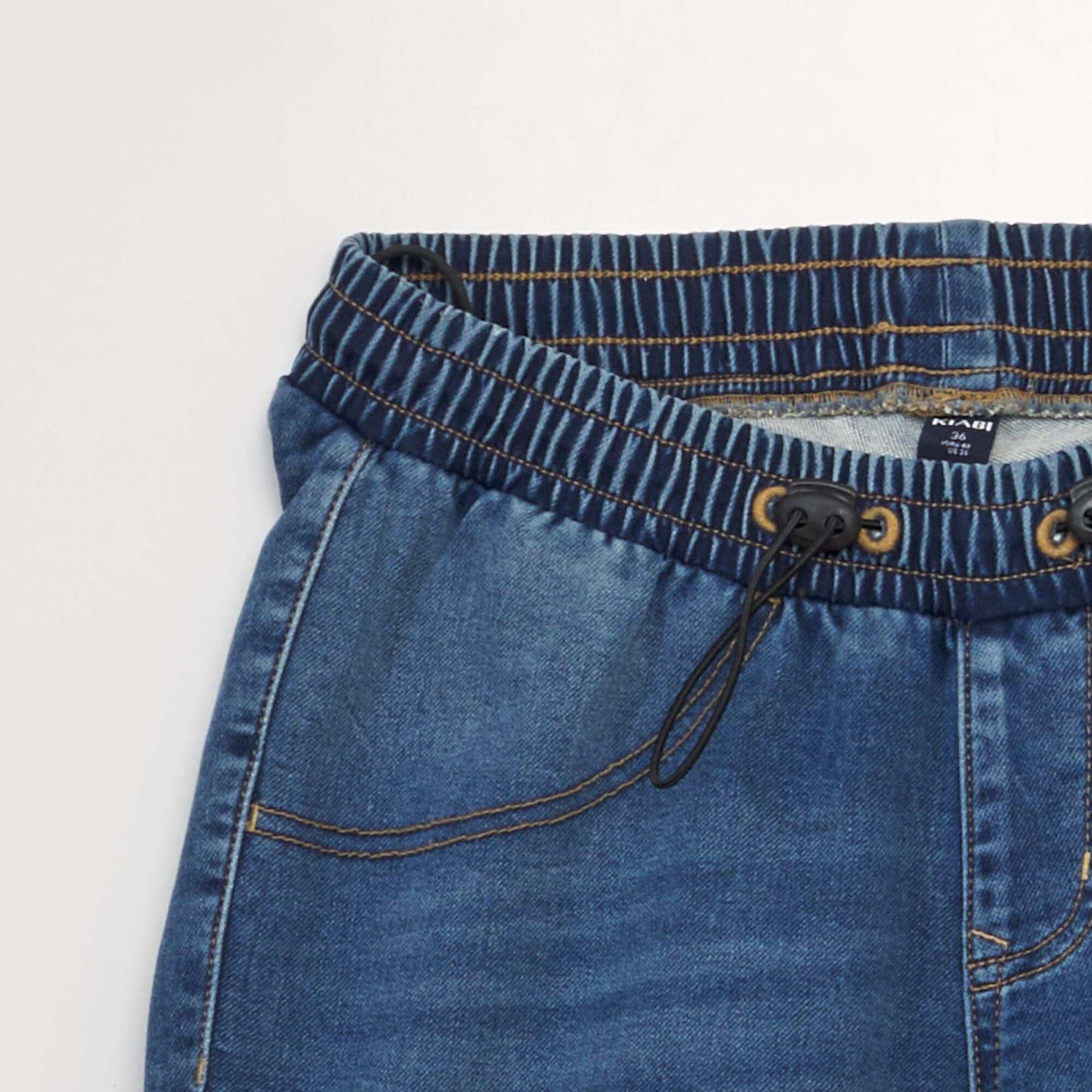 Bermuda en jean à taille élastiquée - So Easy BLEU