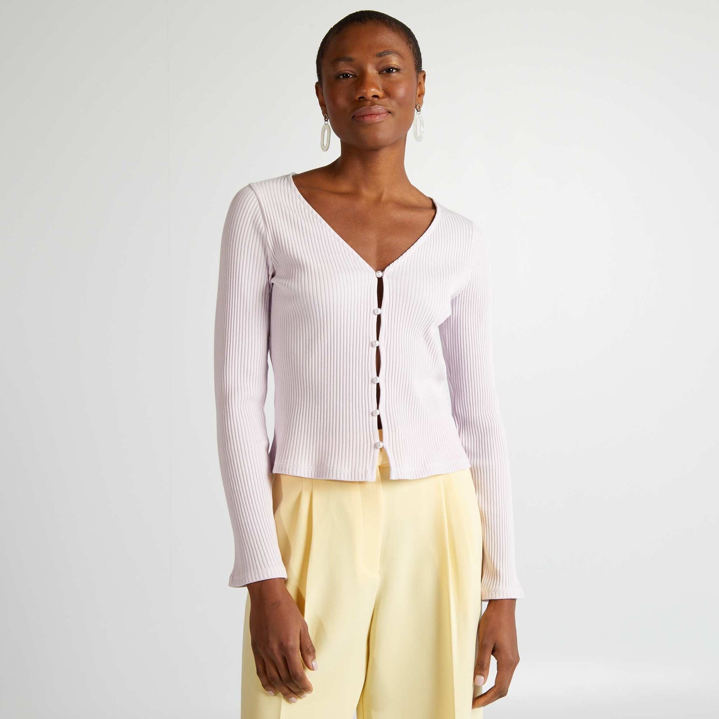 Gilet en jersey c tel Violet