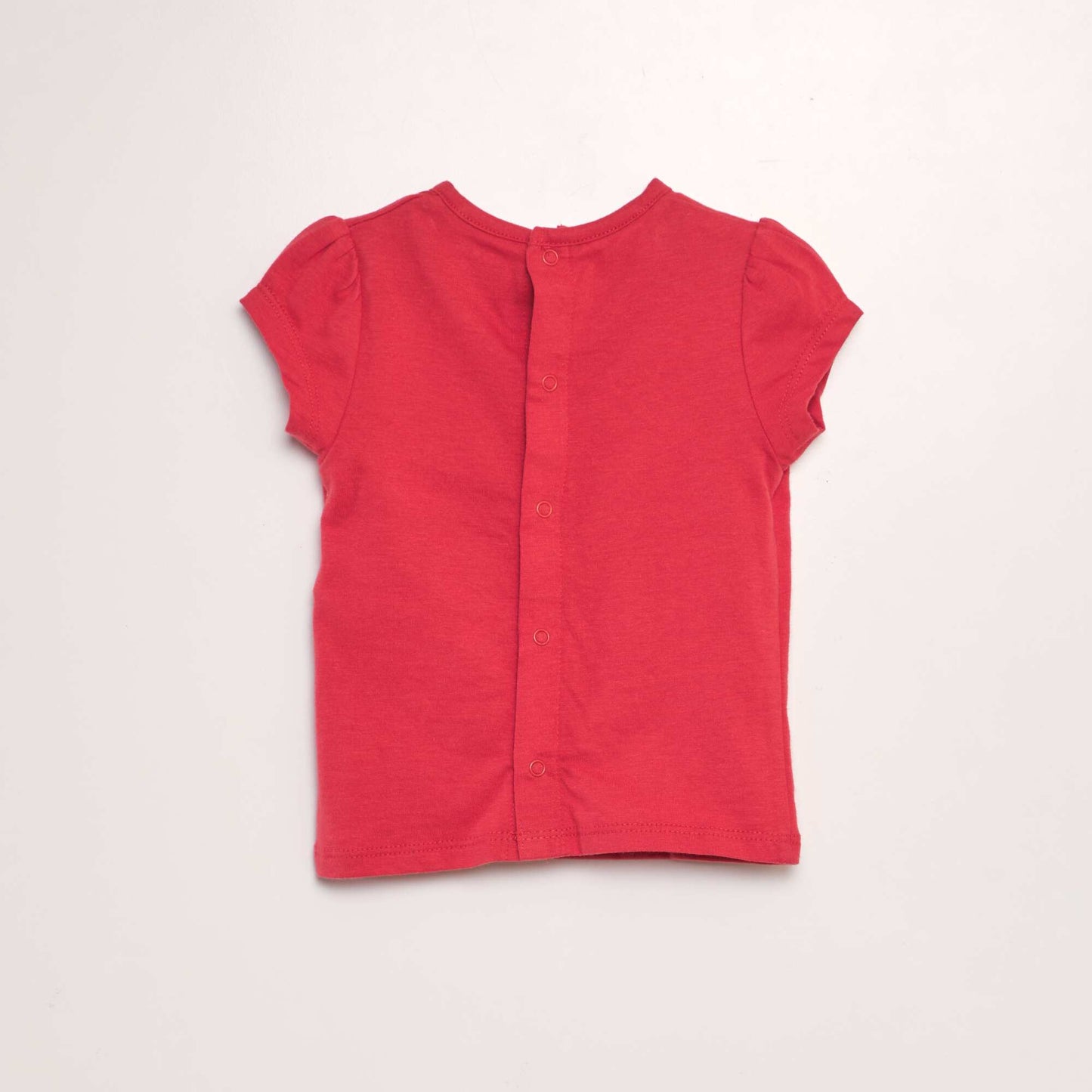 Tee-shirt manches courtes imprim Rouge bisous