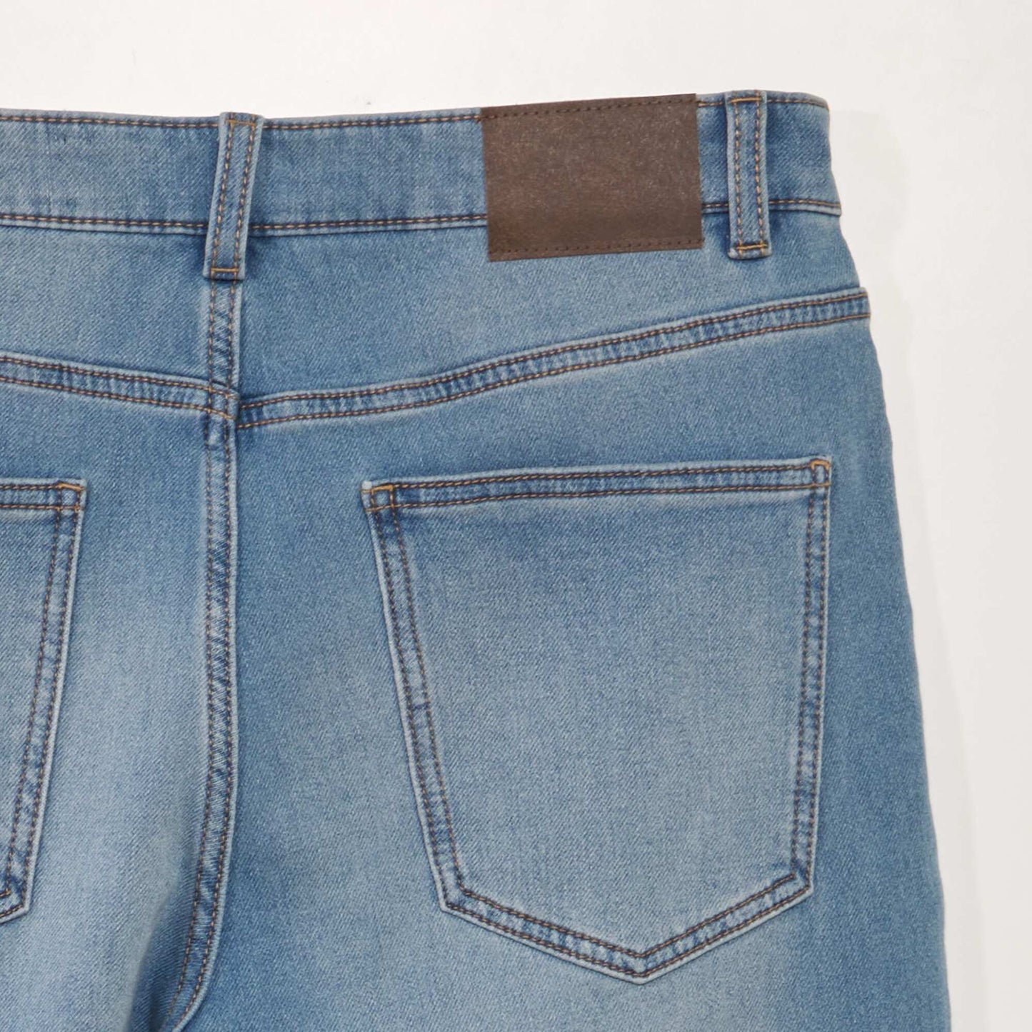 Bermuda slim en jean 5 poches Double stone