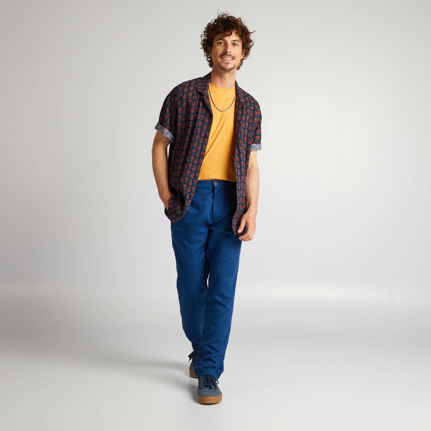 T-shirt en lin m lang Jaune