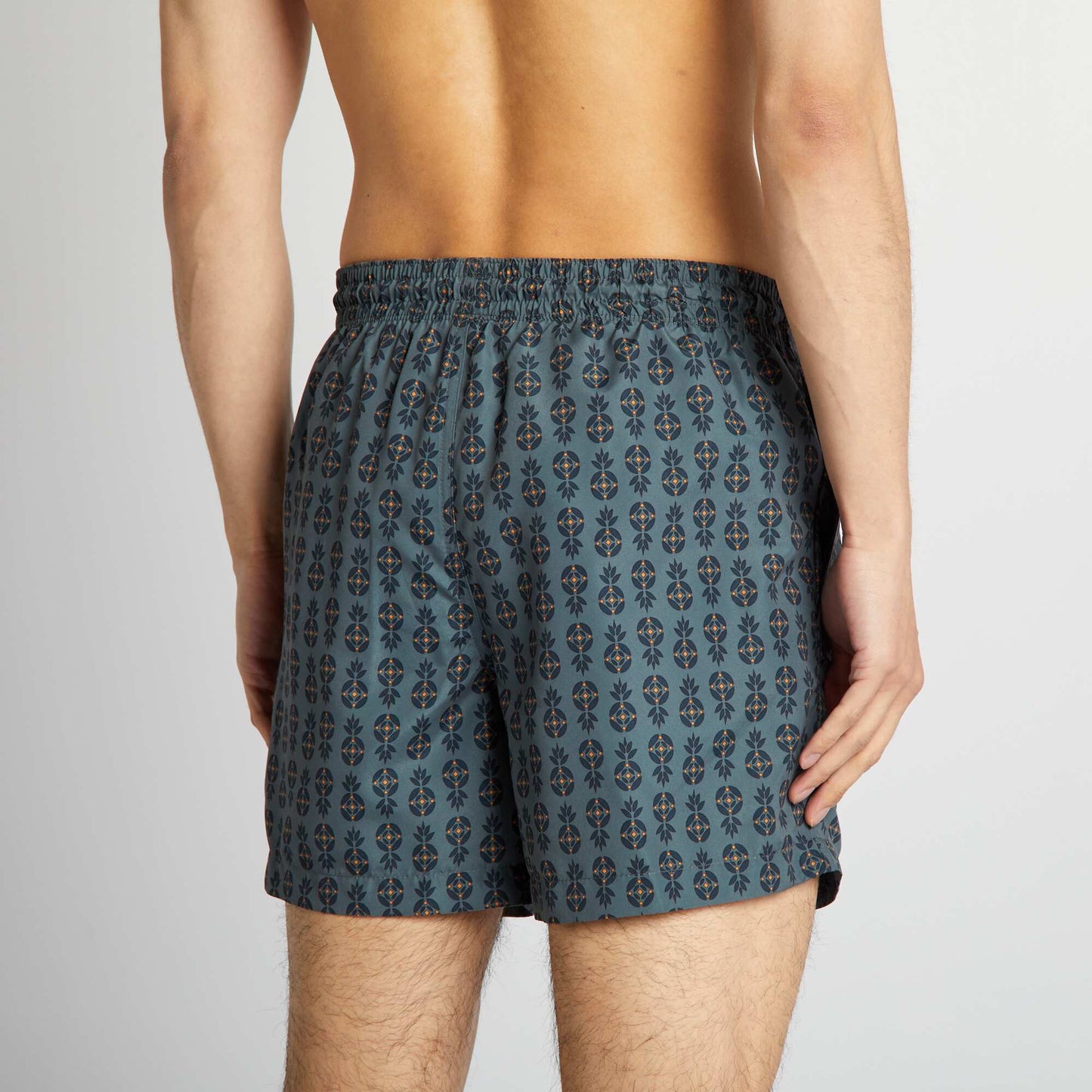 Short de bain motifs Gris