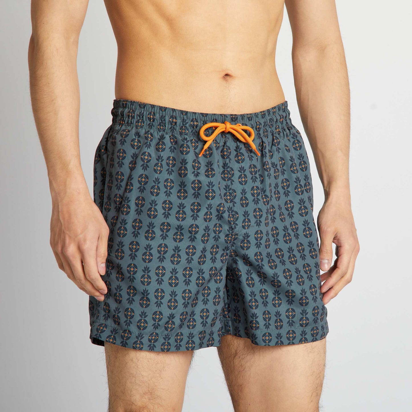 Short de bain motifs Gris