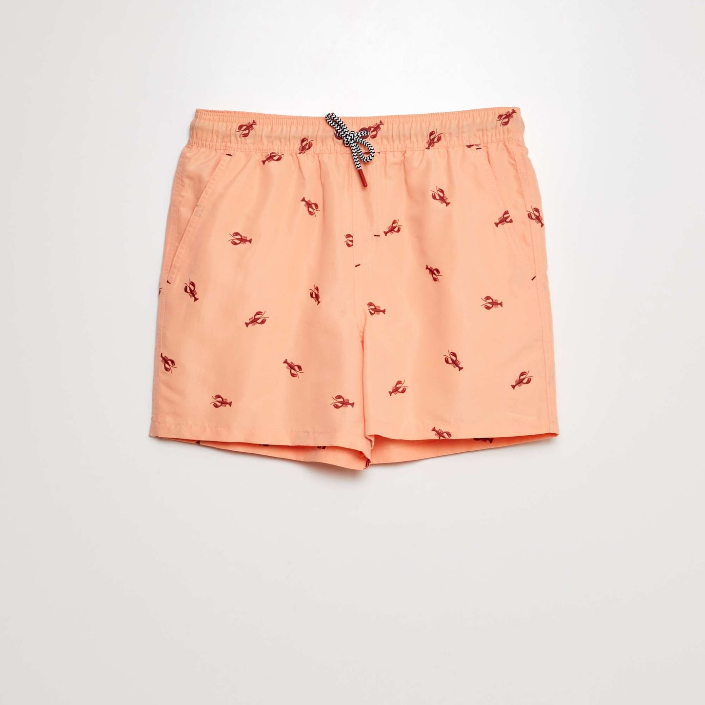 Short de bain motif Orange rose