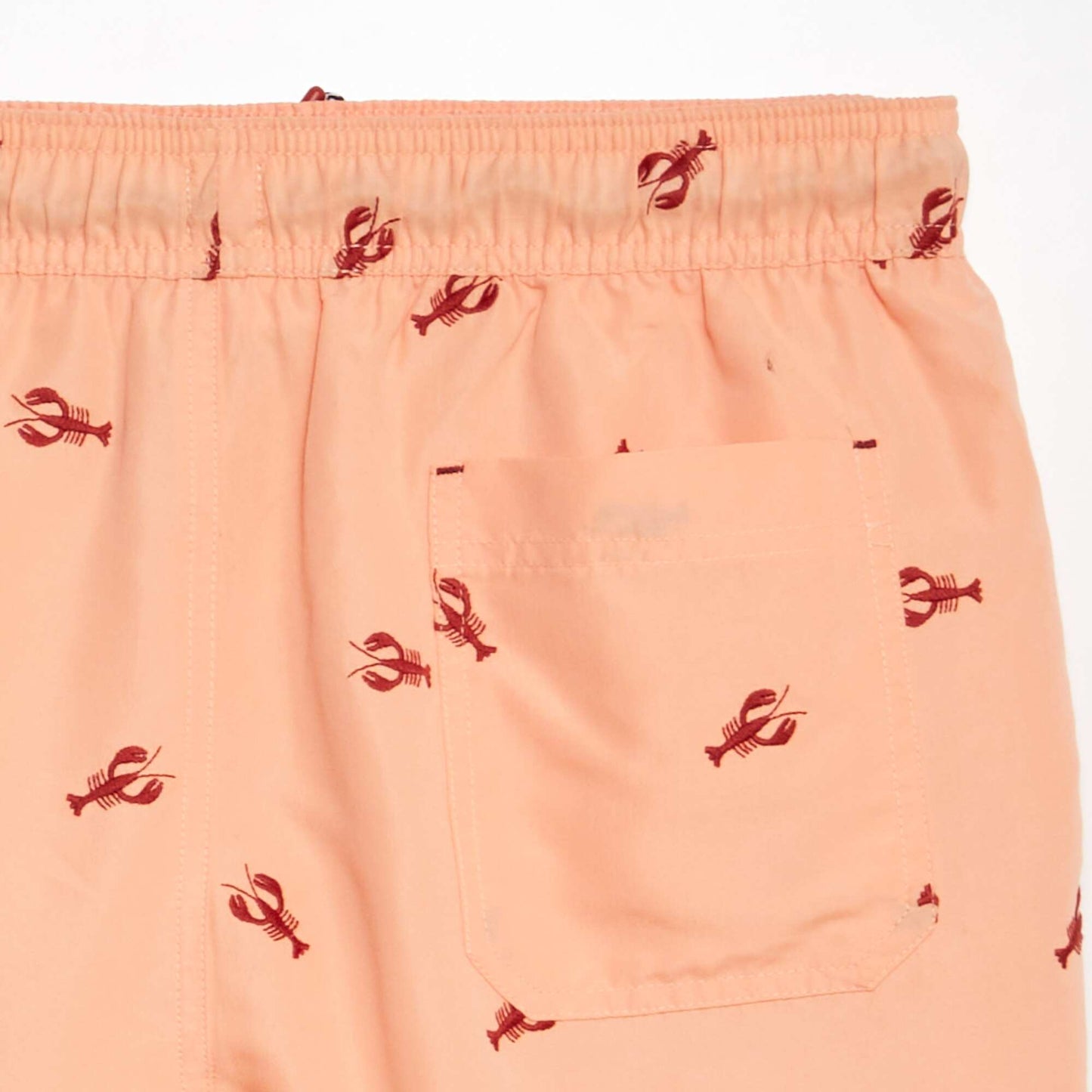 Short de bain motif Orange rose