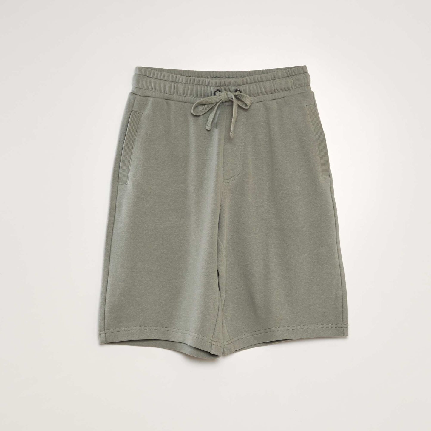 Short l ger en molleton uni Vert