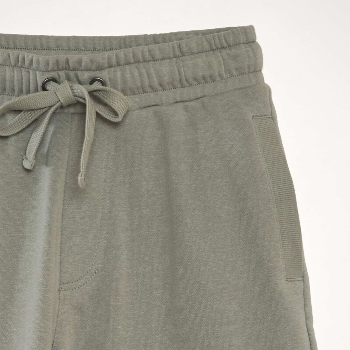 Short l ger en molleton uni Vert