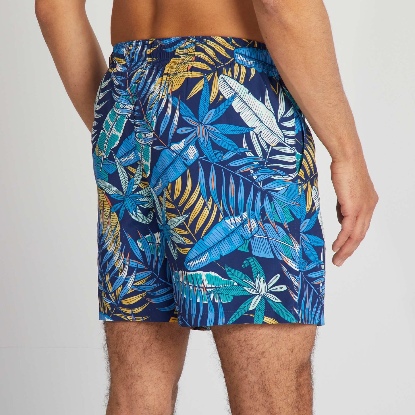 Short de bain avec imprim Bleu