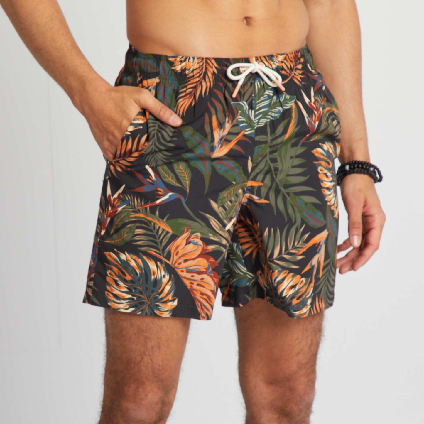 Short de bain avec imprim Vert/orange