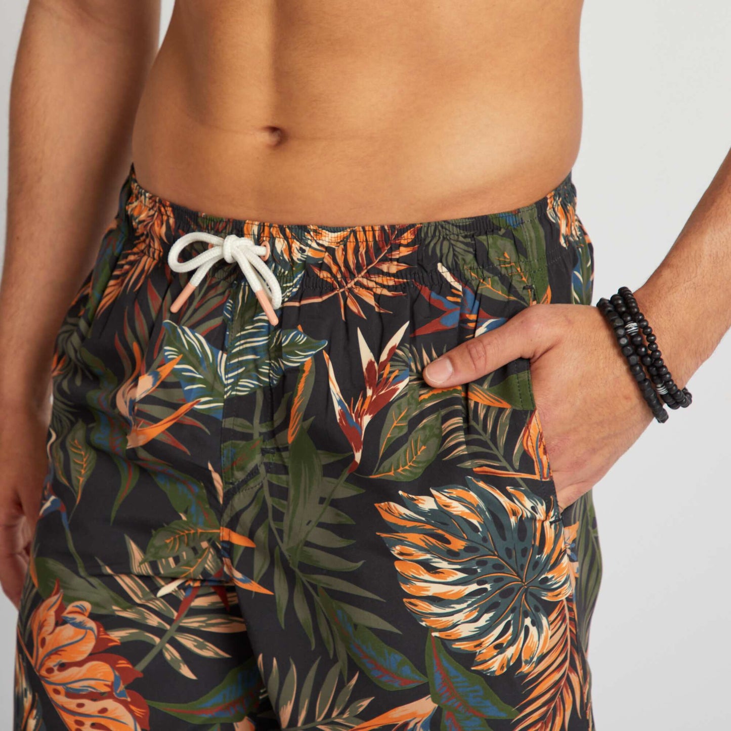 Short de bain avec imprim Vert/orange