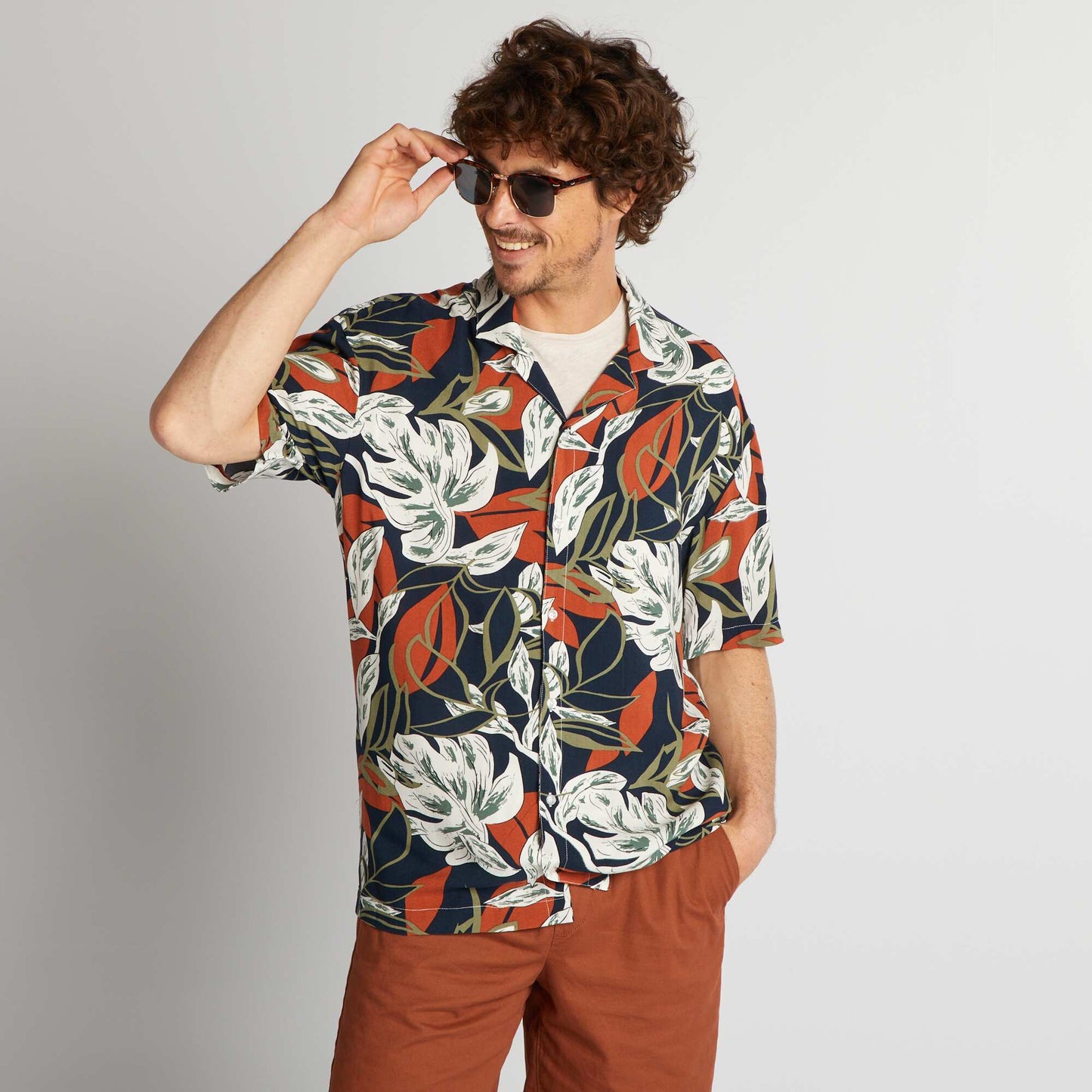 Chemise imprim e manches courtes Multi