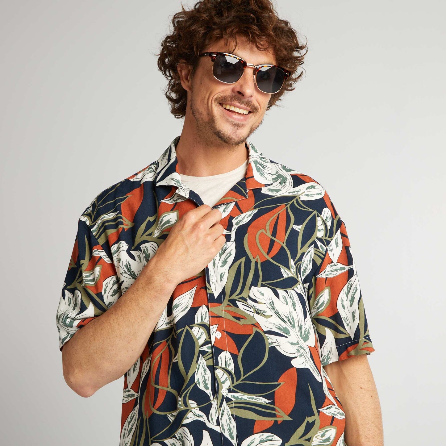 Chemise imprim e manches courtes Multi