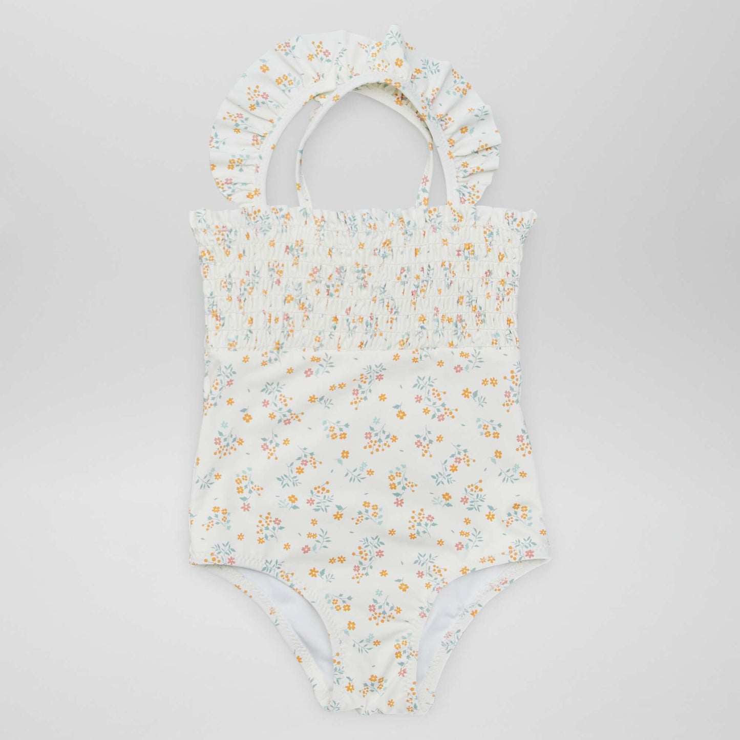 Maillot de bain smock - 1 pi ce Fleuri