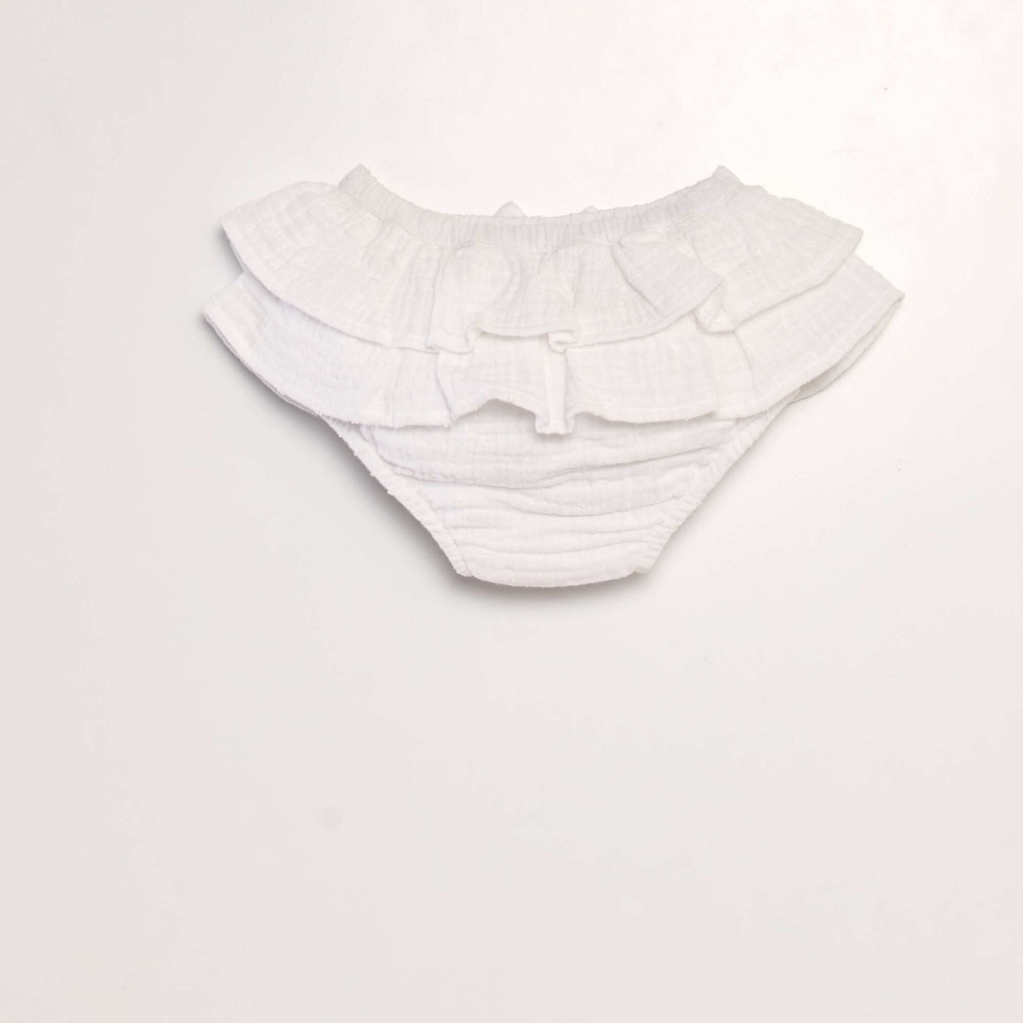 Culotte en gaze de coton avec plumetis blanc