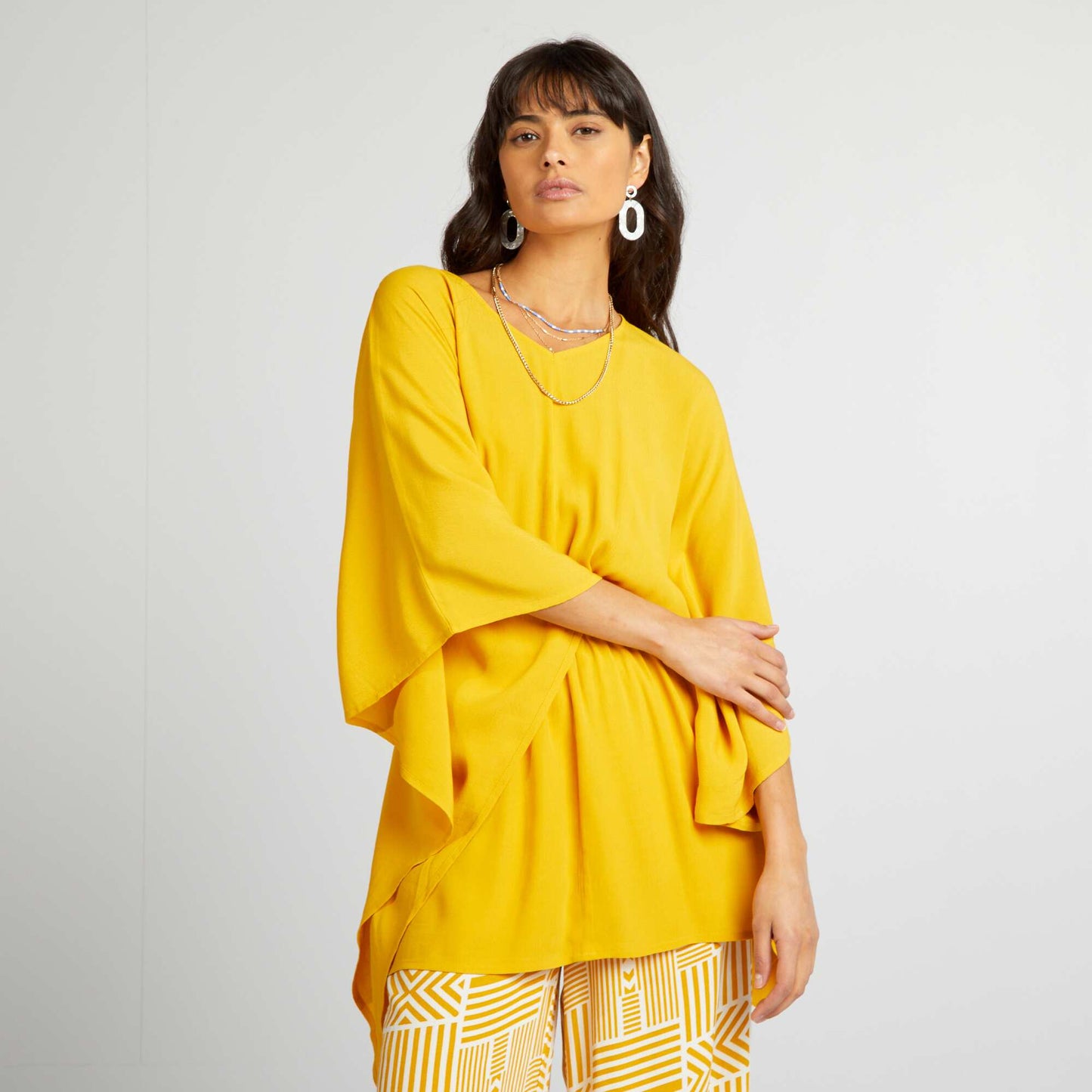 Blouse boh me Jaune