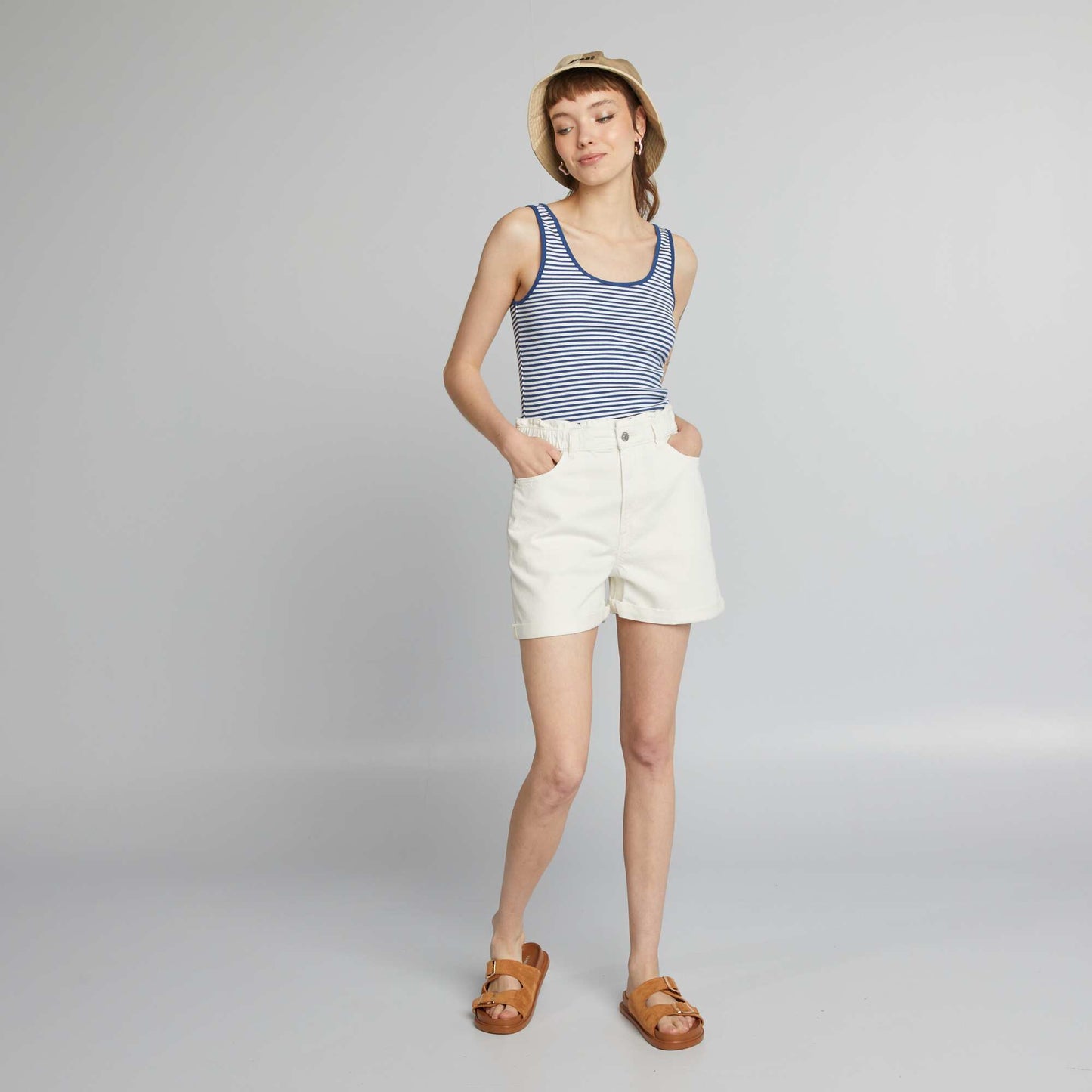 D bardeur cropped Bleu