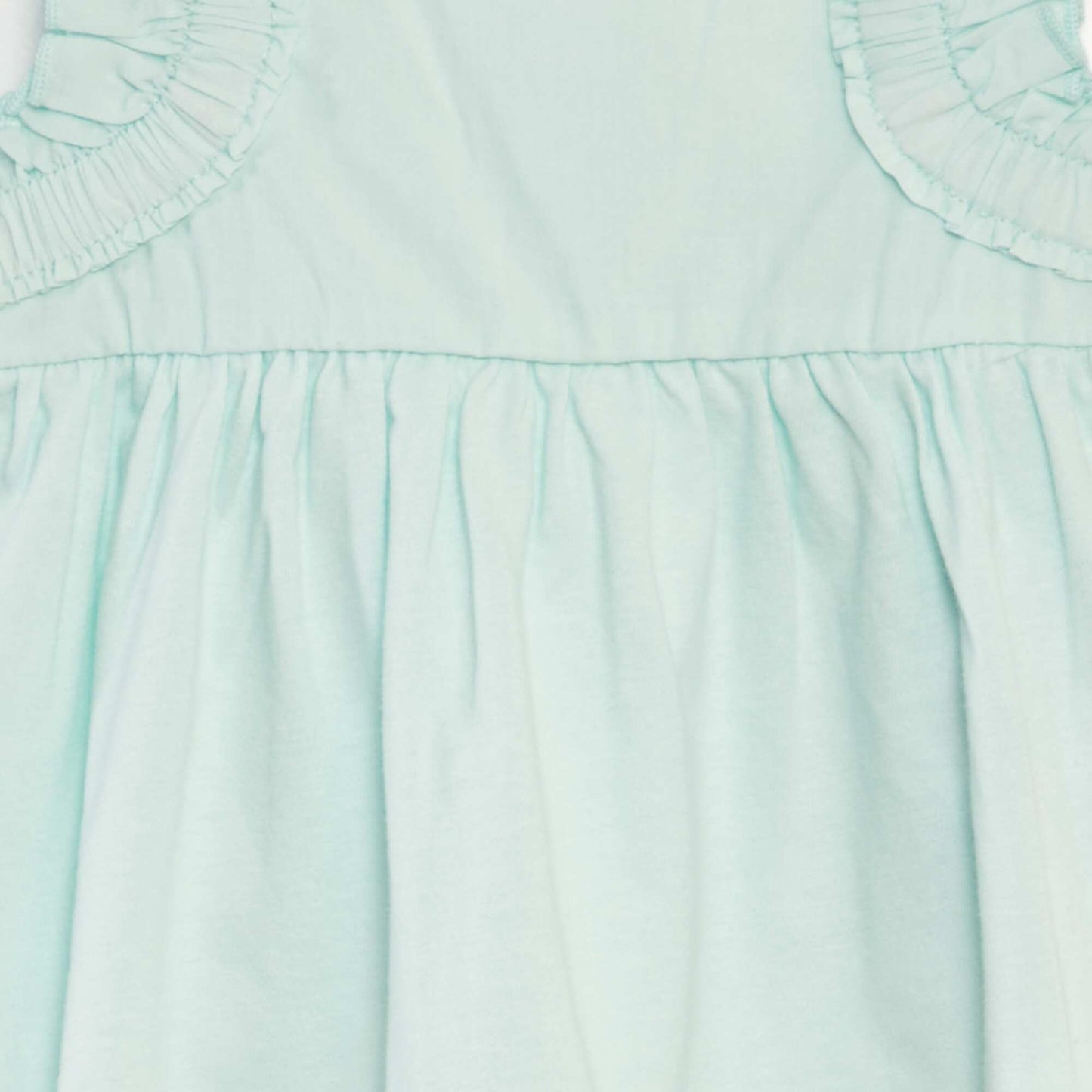 T-shirt avec bretelles volant es Vert