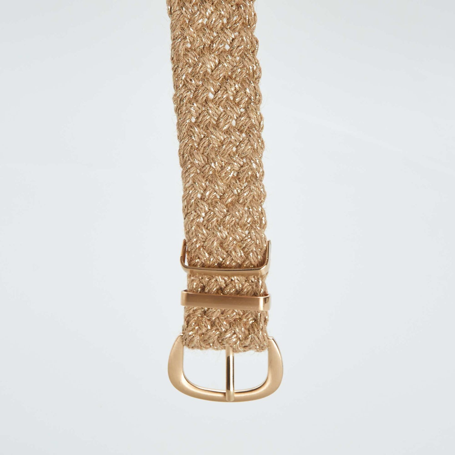 Ceinture en jute fil m tallis Beige
