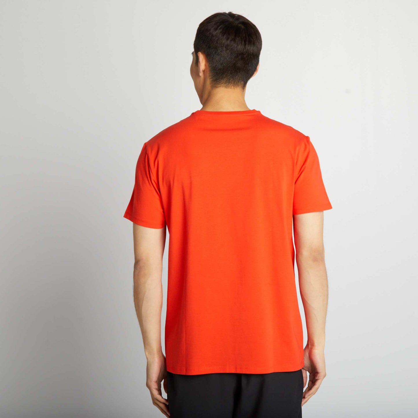 T-shirt en jersey avec imprim Orange