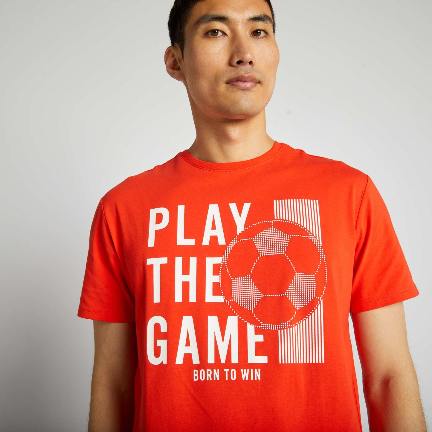 T-shirt en jersey avec imprim Orange