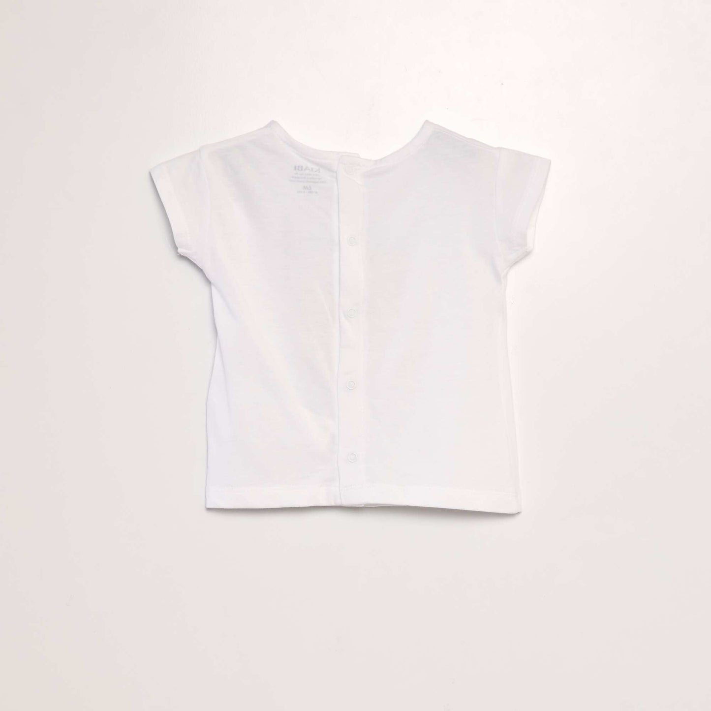 T-shirt imprim 'Citron' + animation en relief Blanc citron