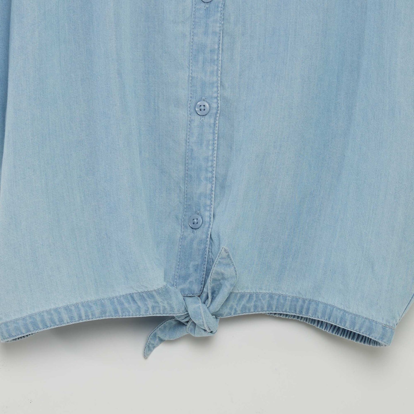 Chemisier l ger fa on denim Bleu
