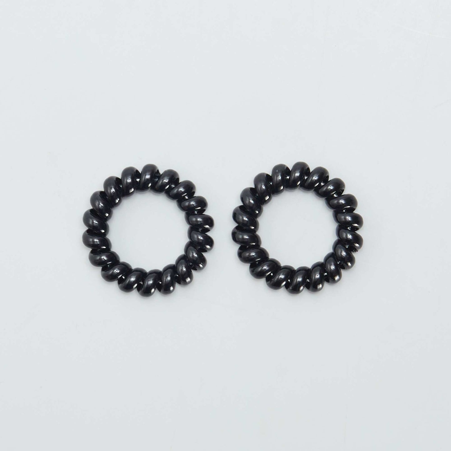 Lot de 6 lastiques tortis Noir