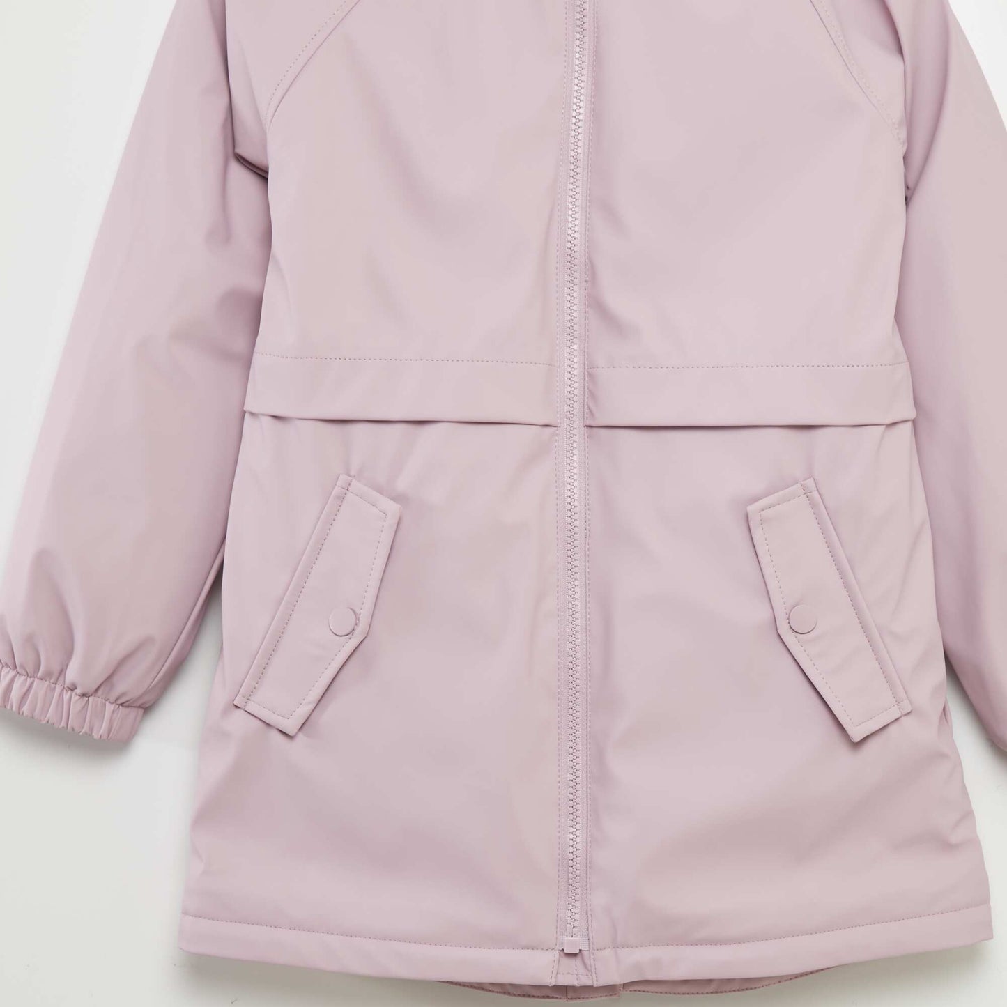 Parka mi-longue capuche Lilas