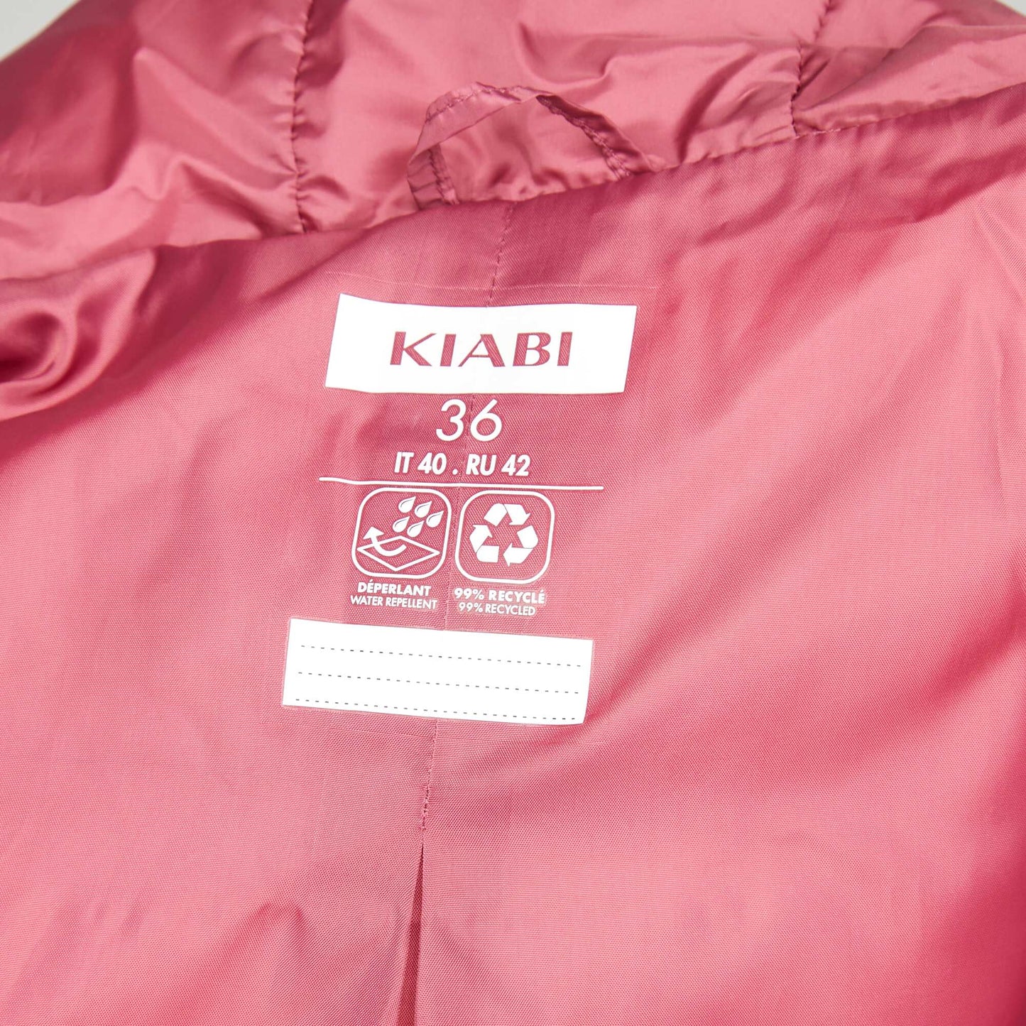 Doudoune l g re matelass e Rose