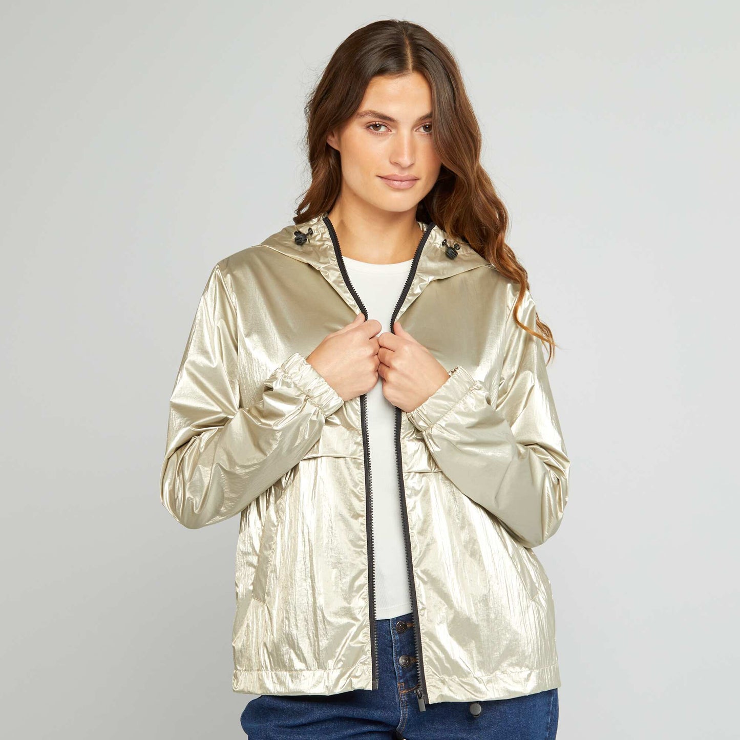 Coupe-vent capuche m tallis Jaune