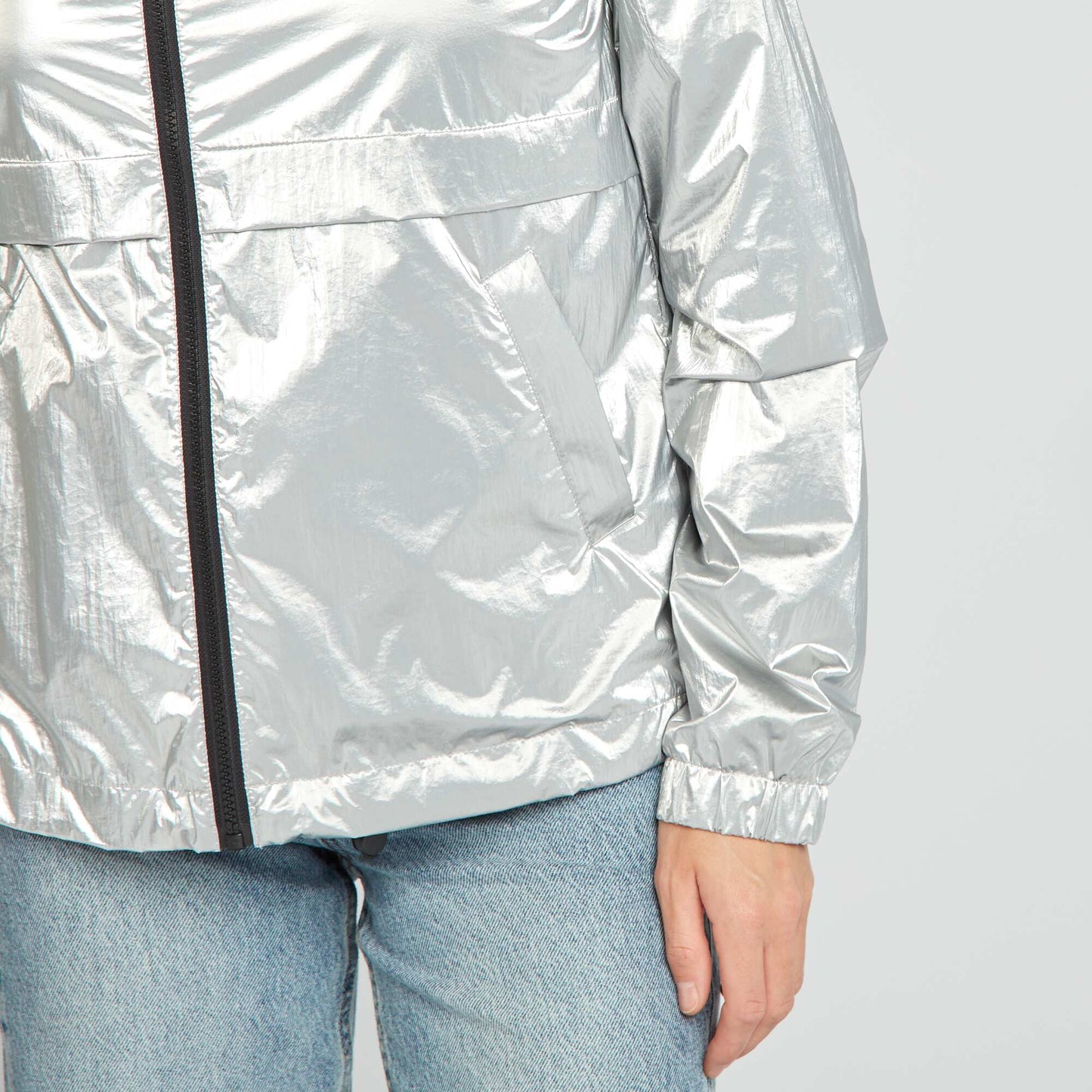 Coupe-vent capuche m tallis Gris